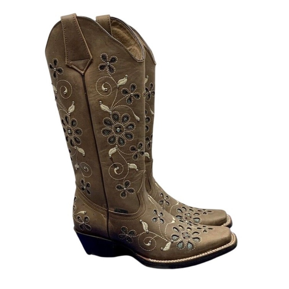 Sergal Woman's Boots-Pescaob Chestnut Ginger Odessa‎ Size 10.5